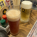 Kushiyaki Kushimatsuya - ビール＆レッドアイ