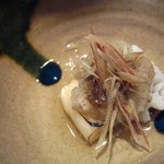 島宿　真里 - 湯引き鱧　梅おろし