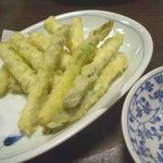 アスパラ天ぷら
