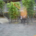 Shokusai Chuubou Jarudan - レストラン内から中庭を見る
