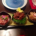 喜和美家 - H25.05　珍味三種盛り