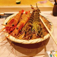 鮨 銀座 おのでら - ボタンエビと車海老は、選択