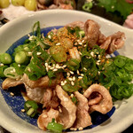 炭火焼き鳥　青山商店 - 鶏皮ポン酢