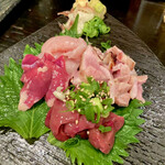 炭火焼き鳥　青山商店 - 刺身盛り合わせ