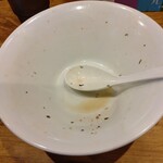 煮干し中華そば 一剣 - 私も完食