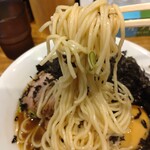 煮干し中華そば 一剣 - ストレート麺