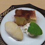 炉端炭火ダイニング海 - 2022年の｢炉端会席 海｣ティラミスとピスタチオのジェラート