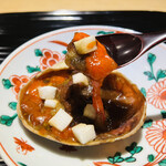 富小路 やま岸 - ◎セコ蟹の内子、外子を日本酒、醤油、赤ワインなどで漬けた一品。絶品すぎる❗️