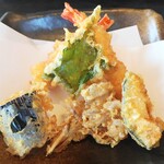 うどん万福 - 天ぷら