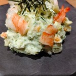 酒 揚 魚すし 大漁 赤羽 - 海老の和風ポテサラ（ 430円）