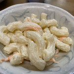 おふくろ亭 - 2022/11/13
      ホル鍋定食 ニンニク マカロニサラダ 大飯 500円
      フライ3品 100円 ✴︎黒ハンペン、竹輪、コロッケ