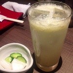 鳥こまち - H25.05　生絞りグレープフルーツサワー（お通し）