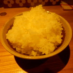 横浜家系らーめん三元 - おかわりのご飯大盛