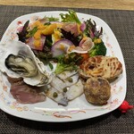 咄々々 - いきなり豪華な前菜6種盛り盛り∑(ﾟДﾟ)