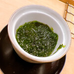 鮨 しゅん輔 - 茶碗蒸しでした。生海苔の香りが大好きっす