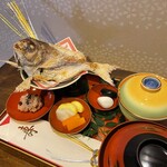 Kaisekiryouri Mishimaya - お食い初めの御膳2500円赤ちゃんの健やかなる成長を願い。