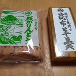 永井久慈良餅店 - 板かりんとう、昆布羊羹