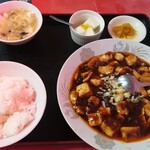 Chuukaryouri Aifukurou - 麻婆豆腐定食(680円)