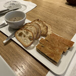 シャントレル - ❶レンズ豆、キノコのクロックムッシュ