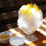 霧原 - 夏みかん　レアチーズソース添え