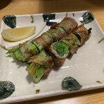 フナバシ屋 - 小松菜豚巻き焼き