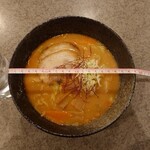 更科の里 - 味噌ラーメン_800円　丼の直径19cm