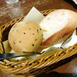 グラニット・カフェ - パン（パスタ料理がメインの晩ごはんセット）