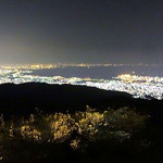 グラニット・カフェ - 見晴らしテラスから見た夜景