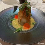 プチレストラン ブーケ・ド・フランス - 鮑とムースのパートフィロ包み焼