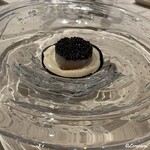 プチレストラン ブーケ・ド・フランス - キャビアとアオリイカとカリフラワーのエスプーマ