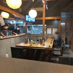 中村屋総本山 - 店内のカウンター席