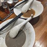 中村屋総本山 - 完食。素晴らしいスープでした。