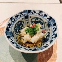 THE WASHIN by 上越やすだ - 蟹味噌の琥珀ジュレ、胡瓜みぞれおろし