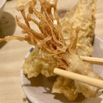 如意輪寺庵支店 - エノキ茸の天ぷら付き