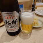 Sushi Taka - 瓶ビールはアサヒの銀なのは残念 202211