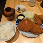 とんかつ 寿々木 - 「数量限定」上リブロースかつ定食