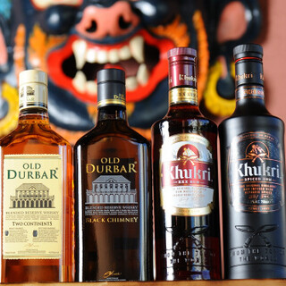 We have a wide variety of drinks unique to Nepal ◎ Don't miss our wide selection of whisky.