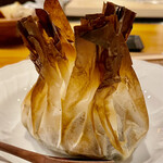 f - 比内地鶏と天然舞茸のカルトッツォ