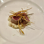 f - 秋田産サフォーク種ラム肉のソテー　超美味！