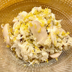 f - 渡蟹と落花生と自家製ボッタルガを軽くマンテカーレ