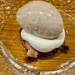 f - デザートは香茸のアイスクリーム！　香茸をデザートにするなんて凄すぎる！