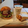 The 3rd Burger - 増し鴨＆アップルクリームチーズバーガー スムージー＆ポテトセット(焼き芋スムージー、S)