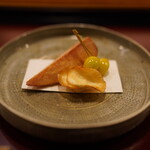 銀座すがの - 海老芋、百合根、銀杏