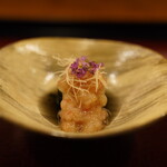 銀座すがの - 茄子甘蝦
