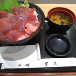 三崎豊魚 - まぐろ丼1100円 しゃり大盛無料 山葵多め