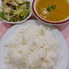 ムンバイキッチン - 料理写真:ダルカレー、サラダ、ライス