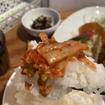 Capriccio Shokudo - Kimchi pickles also go well with rice.