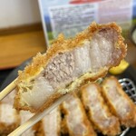 とんかつ 栄ちゃん - 熱々の一番右端