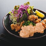 Koubaiya - 信玄鶏唐揚げ定食（明太ソース）