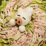 日本のお酒とごはんのお店 ムロマニ - 忘年会コース限定「ミルフィーユ鍋（ポン酢）」